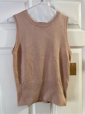 RACHEL Rachel Roy Lightweight Knit Crewneck in Blush